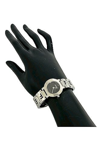 Fendi FENDI 3050L Logo Motif Stainless Steel Quartz Watch Silver 31341 (view 2)