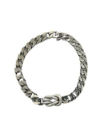 Tiffany & Co. TIFFANY&amp;Co. Tiffany Vintage Center Knot Cuban Link Bracelet, Sterling Silver 925, Accessory, 11658 (view 1)