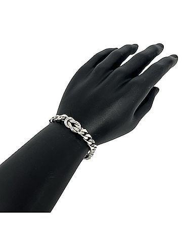 Tiffany & Co. TIFFANY&amp;Co. Tiffany Vintage Center Knot Cuban Link Bracelet, Sterling Silver 925, Accessory, 11658 (view 2)