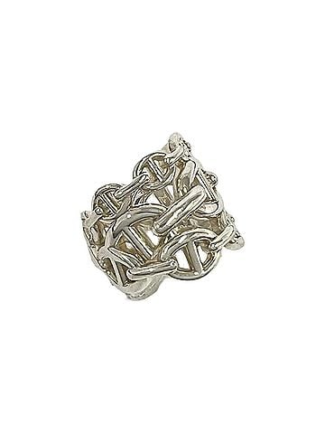 Hermès HERMES Hermes Enchainée GM Ring, Sterling Silver 925, Accessory, 10038 (view 1)