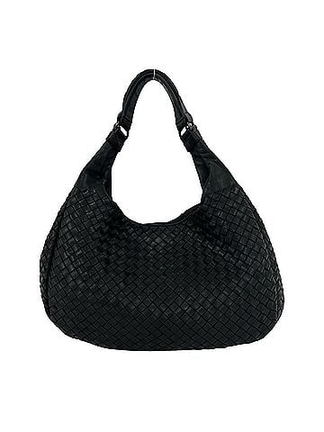Bottega Veneta BOTTEGA VENETA Vintage Campana Intrecciato Leather Tote Bag, Black, 271-2 (view 1)