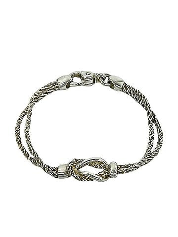 Tiffany & Co. TIFFANY&amp;Co. Tiffany Vintage Double Rope Center Knot Bracelet, Sterling Silver 925, Accessory, 444-1 (view 1)
