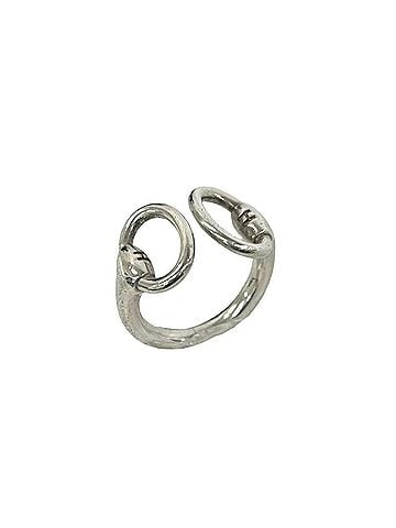 Hermès HERMES Vintage Nausicaä Ring, Sterling Silver 925, Accessory, 80-10 (view 1)