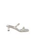 Tamara Mellon 100% Leather Silver Sandals Size 7 - photo 1