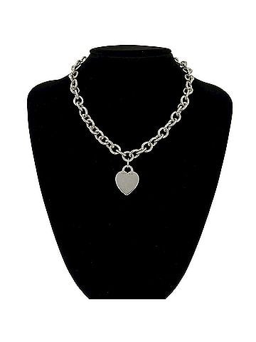 Tiffany & Co. TIFFANY&amp;Co. Tiffany Vintage Return to Heart Tag Necklace, Sterling Silver 925, Accessory, 15412 (view 2)