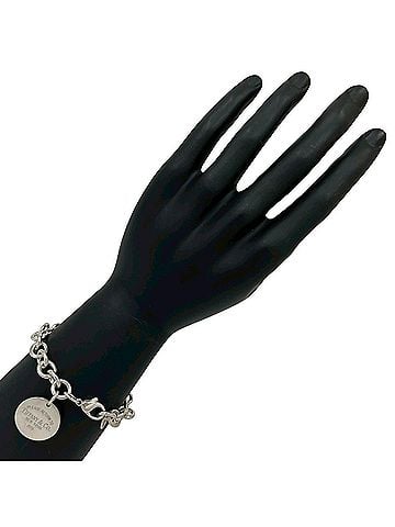 Tiffany & Co. TIFFANY&amp;Co. Tiffany Vintage Return to Round Tag Bracelet, Sterling Silver 925, Accessory, 30933 (view 2)