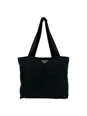 Prada PRADA Prada Triangle Logo Plate Hardware Nylon Leather Tote Bag Semi Shoulder Black 91966 (view 1)