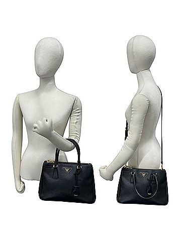 Prada PRADA Prada Triangle Logo Plate Hardware Saffiano Leather Genuine 2-way Handbag Shoulder Bag Black 38947 (view 2)
