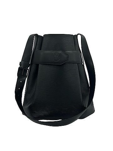 Louis Vuitton LOUIS VUITTON Vintage Sac Depaule PM Epi Leather Semi-Shoulder Bag, Noir Black 49219 (view 1)
