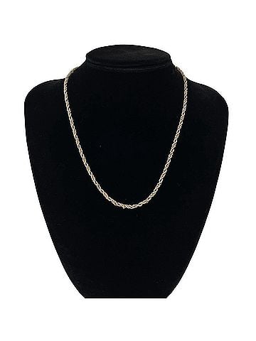 Tiffany & Co. TIFFANY&amp;Co. Tiffany Vintage Twist Rope Combination Necklace, Sterling Silver 925 &amp; 18K Yellow Gold Choker, 38019 (view 2)