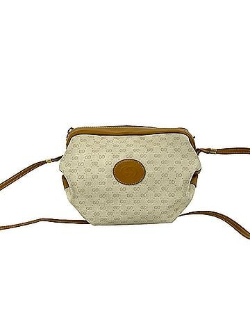 Gucci GUCCI Vintage Micro GG Logo Leather Shoulder Bag/Pouch (Ivory/Brown) 85892 (view 1)