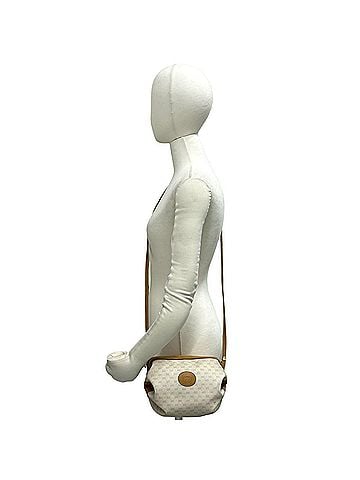 Gucci GUCCI Vintage Micro GG Logo Leather Shoulder Bag/Pouch (Ivory/Brown) 85892 (view 2)