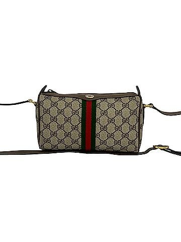 Gucci GUCCI Vintage Sherry Line GG Pattern Leather Mini Shoulder Bag, Brown, 30078 (view 1)