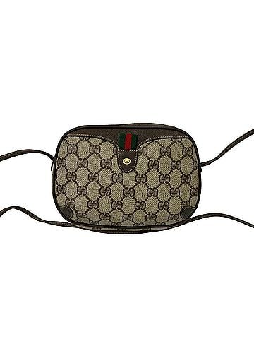 Gucci GUCCI Vintage Sherry Line GG Logo Leather Mini Shoulder Bag, Brown, 42503 (view 1)