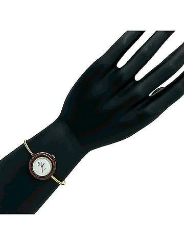 Gucci GUCCI Vintage Changeable Bezel Sherry Line GP Quartz Wristwatch Gold 32094 (view 2)
