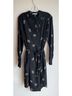 Vince. 100% Polyester Floral Black Casual Dress Size M - photo 3