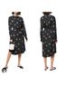 Vince. 100% Polyester Floral Black Casual Dress Size M - photo 1