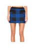 Rag & Bone 70% Polyester 30% Cotton 78% Wool 22% Nylon 100% Bamboo Checkered-gingham Blue Black Skort Size 0 - photo 1