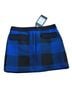 Rag & Bone 70% Polyester 30% Cotton 78% Wool 22% Nylon 100% Bamboo Checkered-gingham Blue Black Skort Size 0 - photo 2