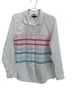 Tommy Hilfiger 100% Cotton Stripes White Pink Blue Teal Button-Down Shirt Size XXL - photo 1