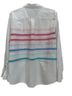 Tommy Hilfiger 100% Cotton Stripes White Pink Blue Teal Button-Down Shirt Size XXL - photo 2