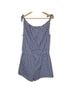 Tory Burch 100% Cotton Graphic Blue White Romper Size L - photo 2