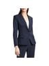Theory 96% Wool 4% Elastane 100% Polyester Multi Color Blue Blazer Size 8 - photo 8