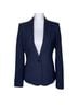Theory 96% Wool 4% Elastane 100% Polyester Multi Color Blue Blazer Size 8 - photo 1