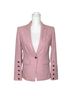 Veronica Beard 58% Wool 17% Nylon 14% Polyester 10% Silk 1% Elastane 100% Polyester 96% Polyester 4% Spandex Pink Blazer Size 2 - photo 1