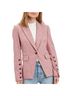 Veronica Beard 58% Wool 17% Nylon 14% Polyester 10% Silk 1% Elastane 100% Polyester 96% Polyester 4% Spandex Pink Blazer Size 2 - photo 6