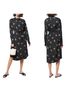 Vince. 100% Polyester Floral Black Casual Dress Size L - photo 1