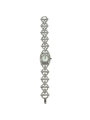 Gucci GUCCI Horsebit Chain Stainless Steel Quartz Wristwatch, Silver, 37972 (view 1)