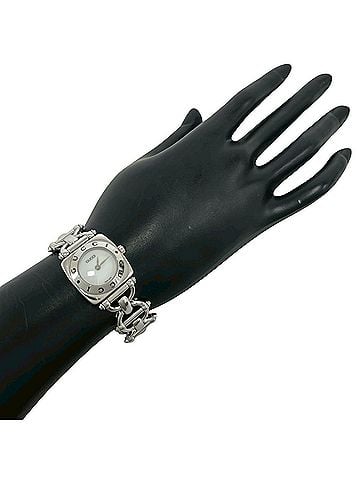 Gucci GUCCI Horsebit Chain Stainless Steel Quartz Wristwatch, Silver, 37972 (view 2)