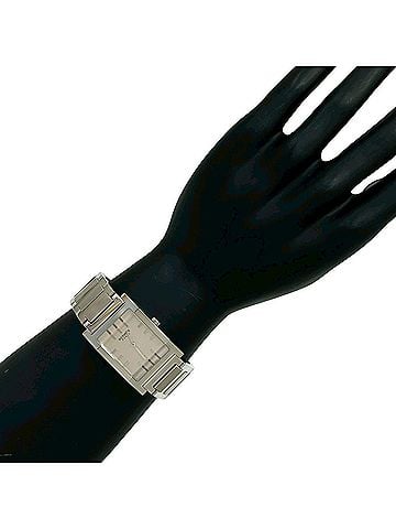 Hermès HERMES Tandem Stainless Steel Quartz Wristwatch, Silver, 40187 (view 2)