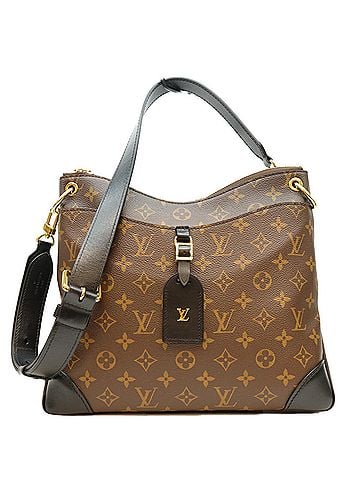 Louis Vuitton LOUIS VUITTON M45352 Monogram Odeon NM Shoulder Bag, Brown with Gold Hardware, Women's (view 1)