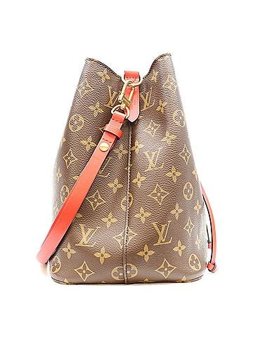 Louis Vuitton LOUIS VUITTON M44021 Monogram Coquelicot Red NeoNoe MM Shoulder Bag Brown Gold Hardware Women's (view 2)