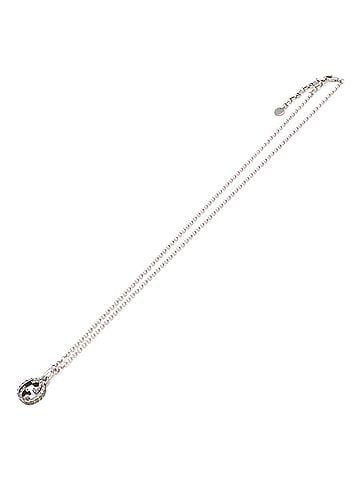 Gucci GUCCI SV925 Arabesque Interlocking G Necklace, Silver, Women's (view 2)
