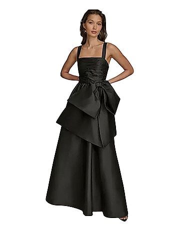 Donna Karan New York Straight Neck Bow Trim Cocktail Dress (view 1)