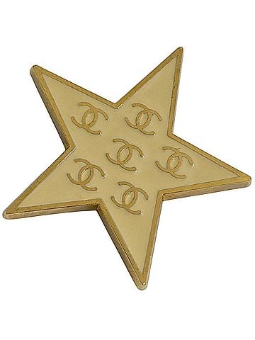 Chanel Chanel brooch, Coco Mark Star, GP gold, for women. (view 1)
