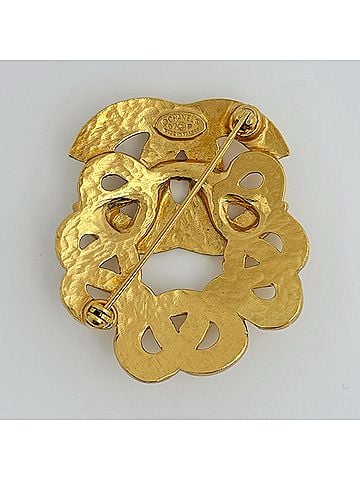 Chanel Chanel brooch, Coco Mark, GP gold, women's. (view 2)