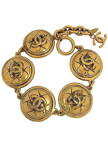 Chanel Chanel bracelet, Coco Mark, Matelassé, GP gold, for women. (view 1)