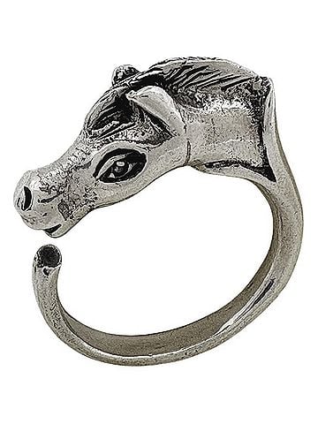 Hermès Hermes HERMES ring, Cheval Horse design, sterling silver (925), women's ring. (view 1)