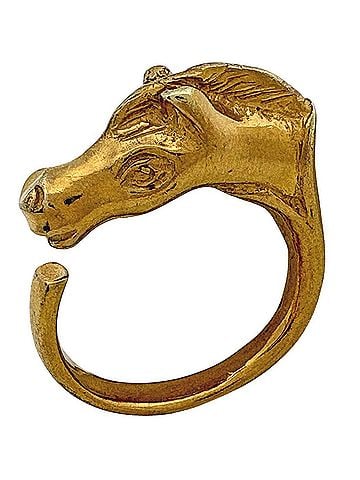 Hermès Hermes HERMES ring Cheval Horse GP gold women's (view 1)