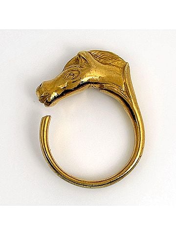 Hermès Hermes HERMES ring Cheval Horse GP gold women's (view 2)