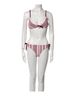 Lemlem Stripes Pink White Burgundy Two Piece Swimsuit Size S - photo 1