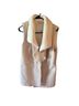 Chico's Tan White Vest Size 1 - photo 1