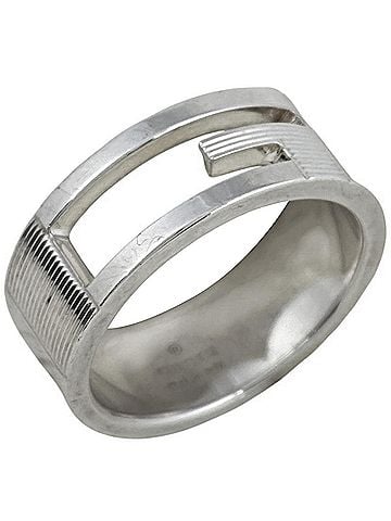 Gucci Gucci ring, branded G design, sterling silver (925), women's. (view 1)