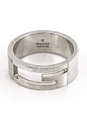 Gucci Gucci ring, branded G design, sterling silver (925), women's. (view 2)