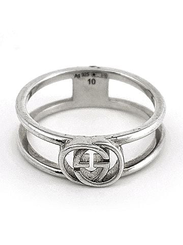 Gucci Gucci Interlocking G Ring, Sterling Silver 925, Women's Ring (view 2)