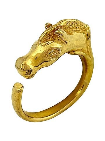 Hermès Hermes HERMES ring Cheval Horse GP gold women's (view 1)